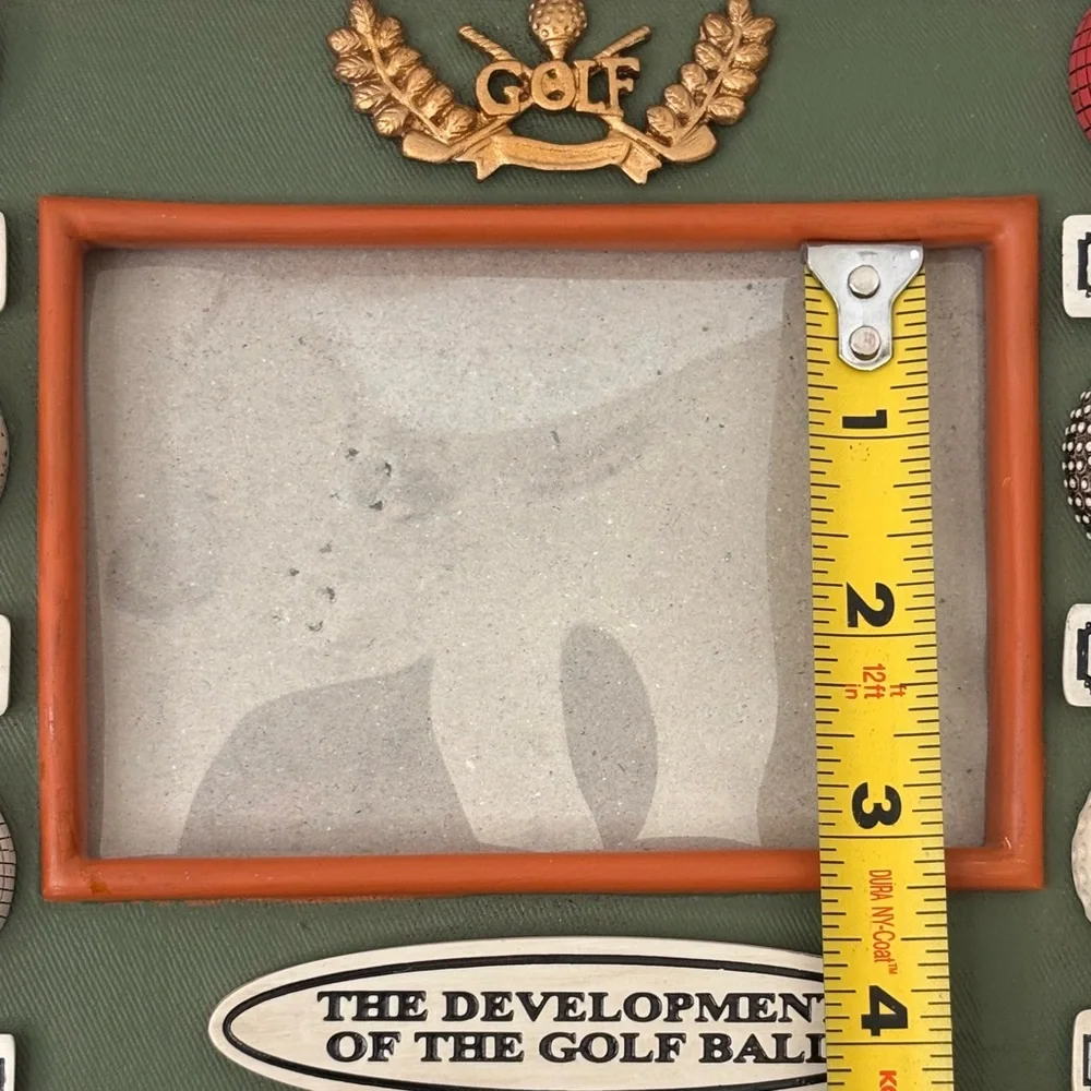 3D Golf Ball Picture Frame - Golf Balls have Texture
